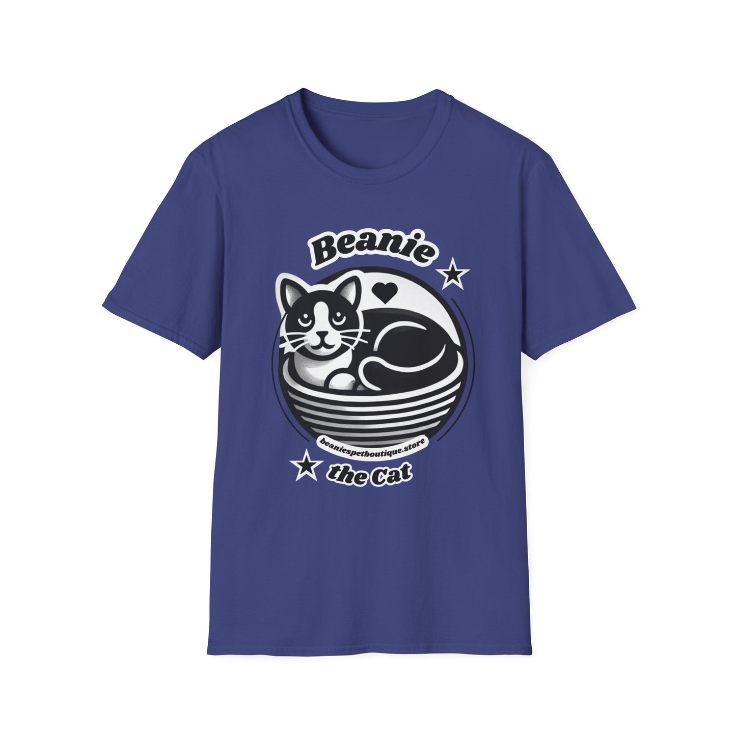 Beanie the Cat Official Logo - Unisex Softstyle T-Shirt