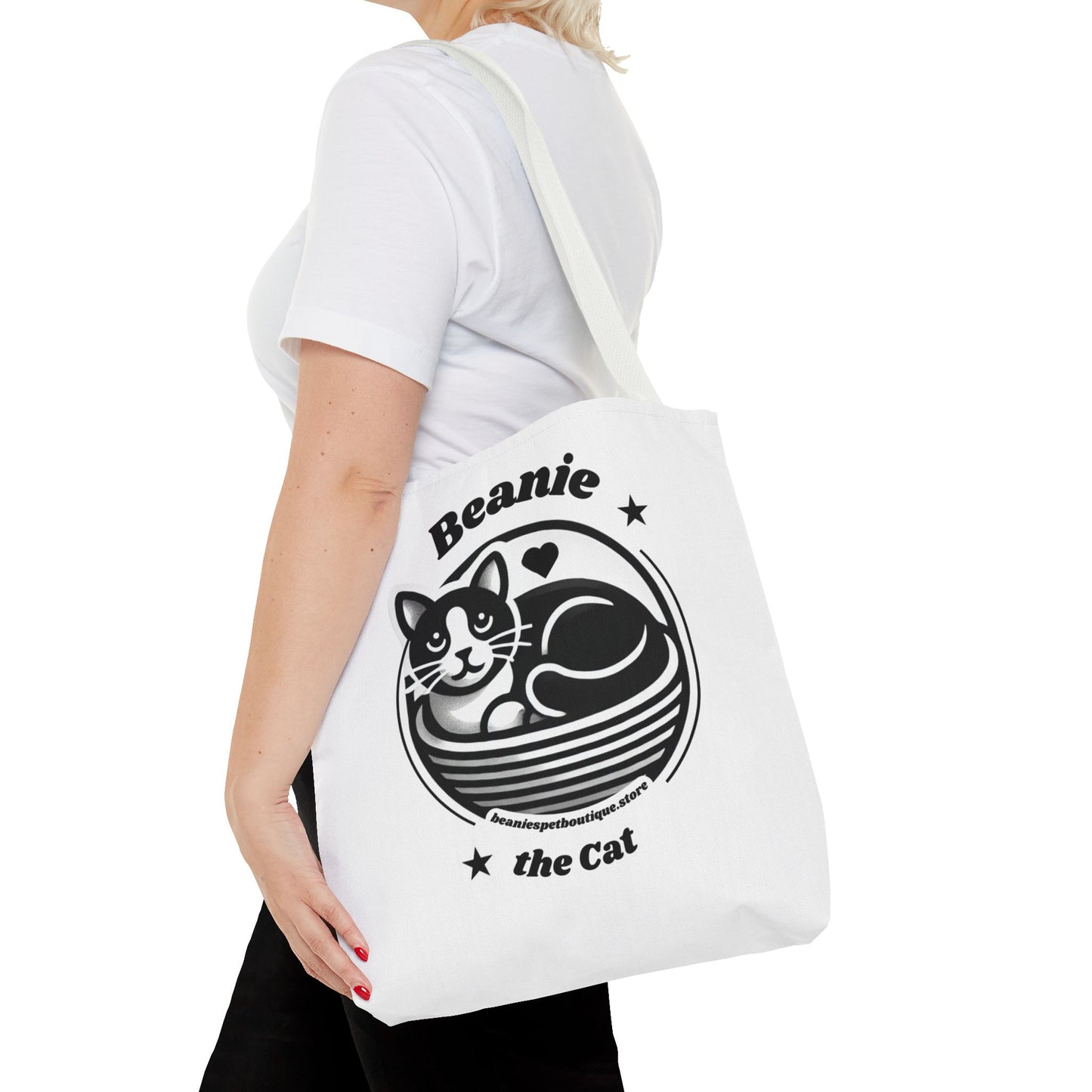 Beanie the Cat Tote Bag - Stylish & Fun Cat Lover's Accessory