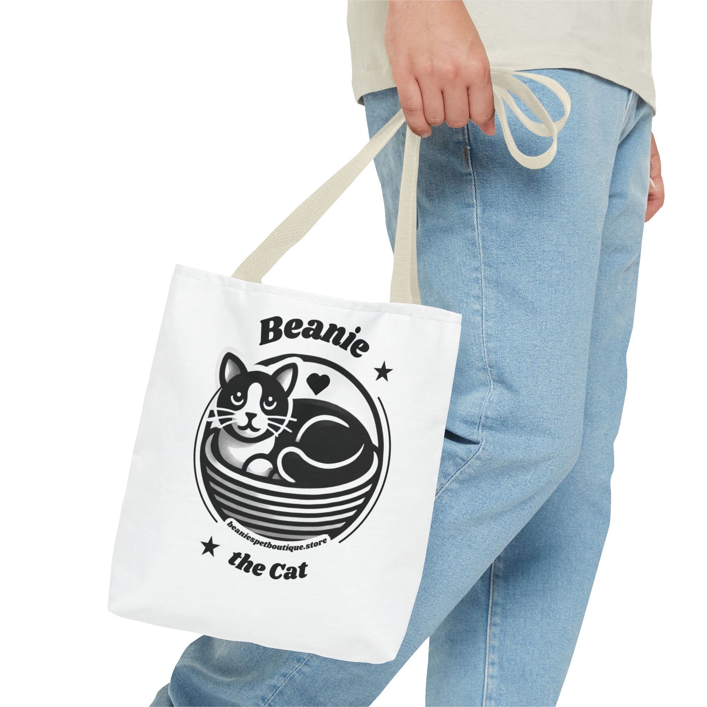 Beanie the Cat Tote Bag - Stylish & Fun Cat Lover's Accessory