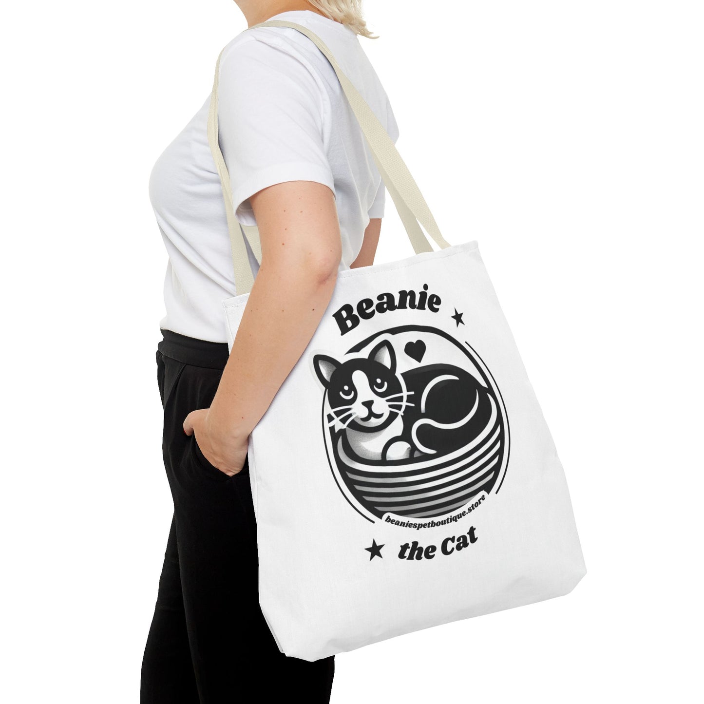 Beanie the Cat Tote Bag - Stylish & Fun Cat Lover's Accessory