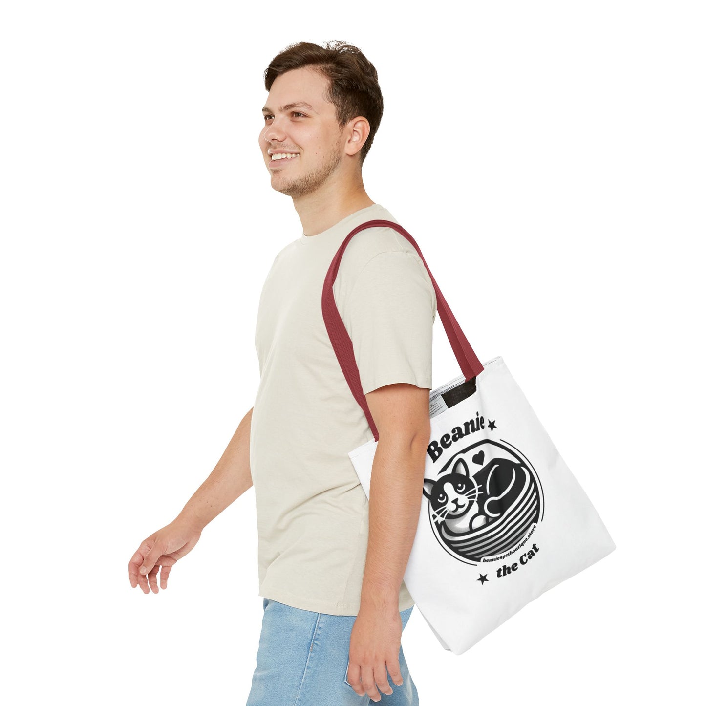 Beanie the Cat Tote Bag - Stylish & Fun Cat Lover's Accessory
