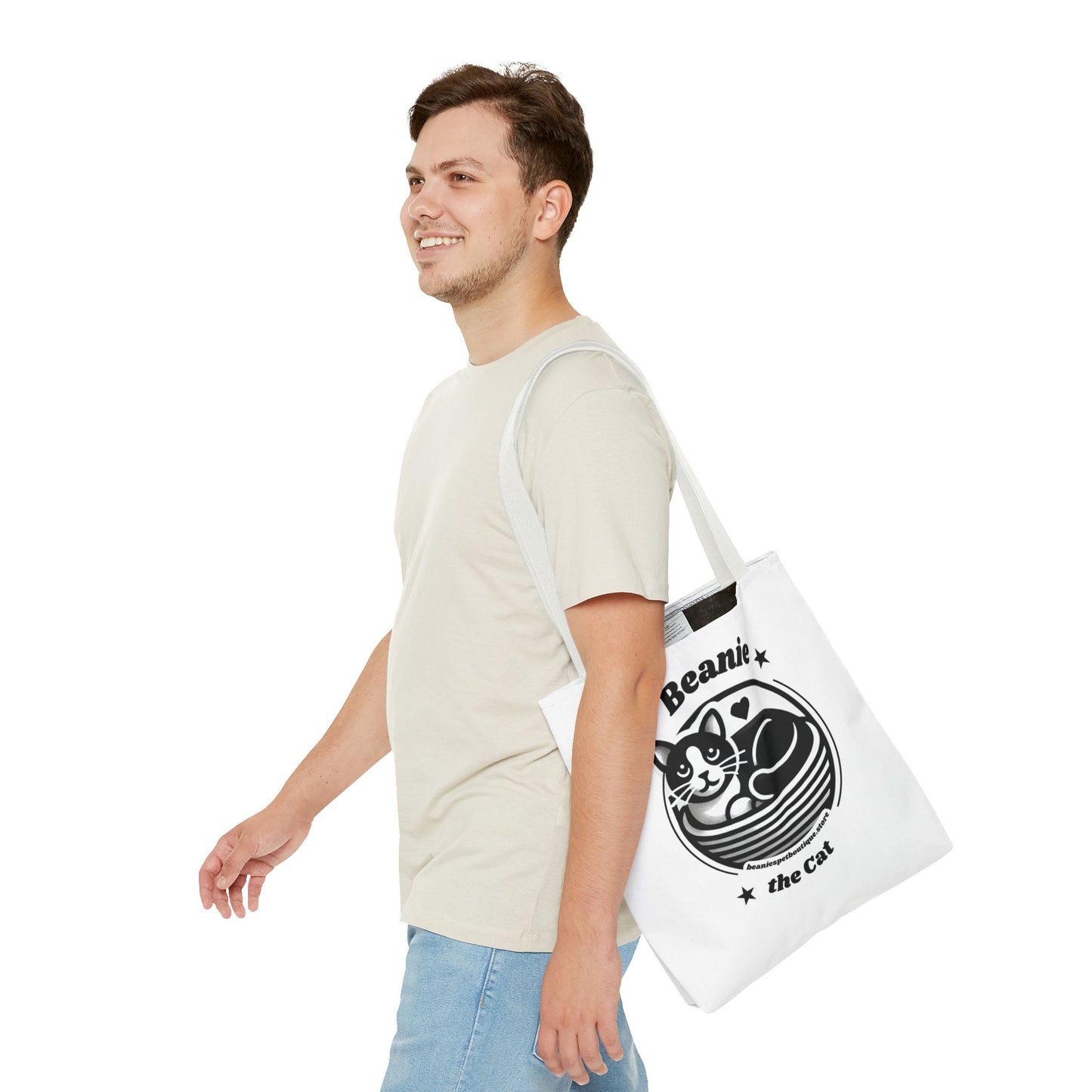 Beanie the Cat Tote Bag - Stylish & Fun Cat Lover's Accessory
