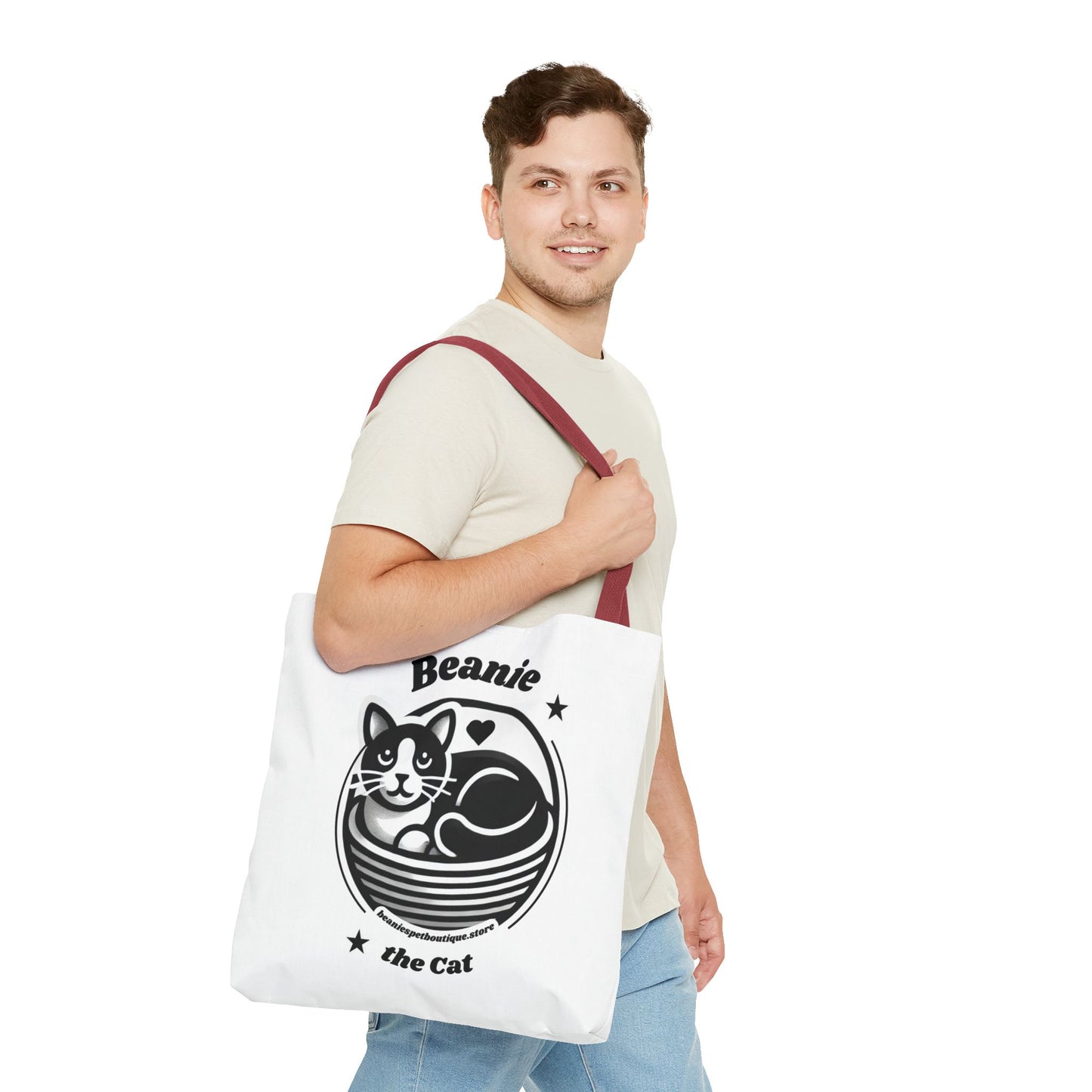 Beanie the Cat Tote Bag - Stylish & Fun Cat Lover's Accessory