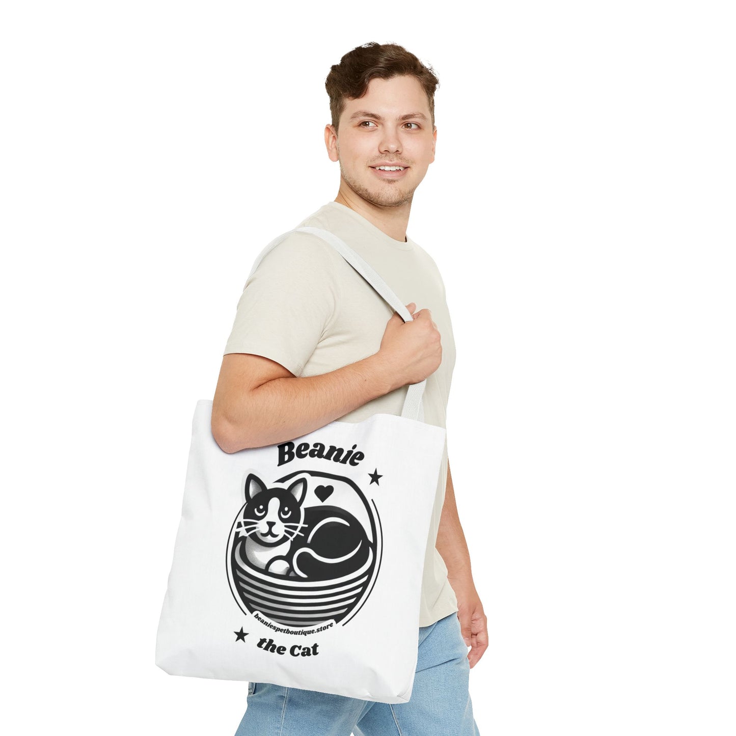 Beanie the Cat Tote Bag - Stylish & Fun Cat Lover's Accessory