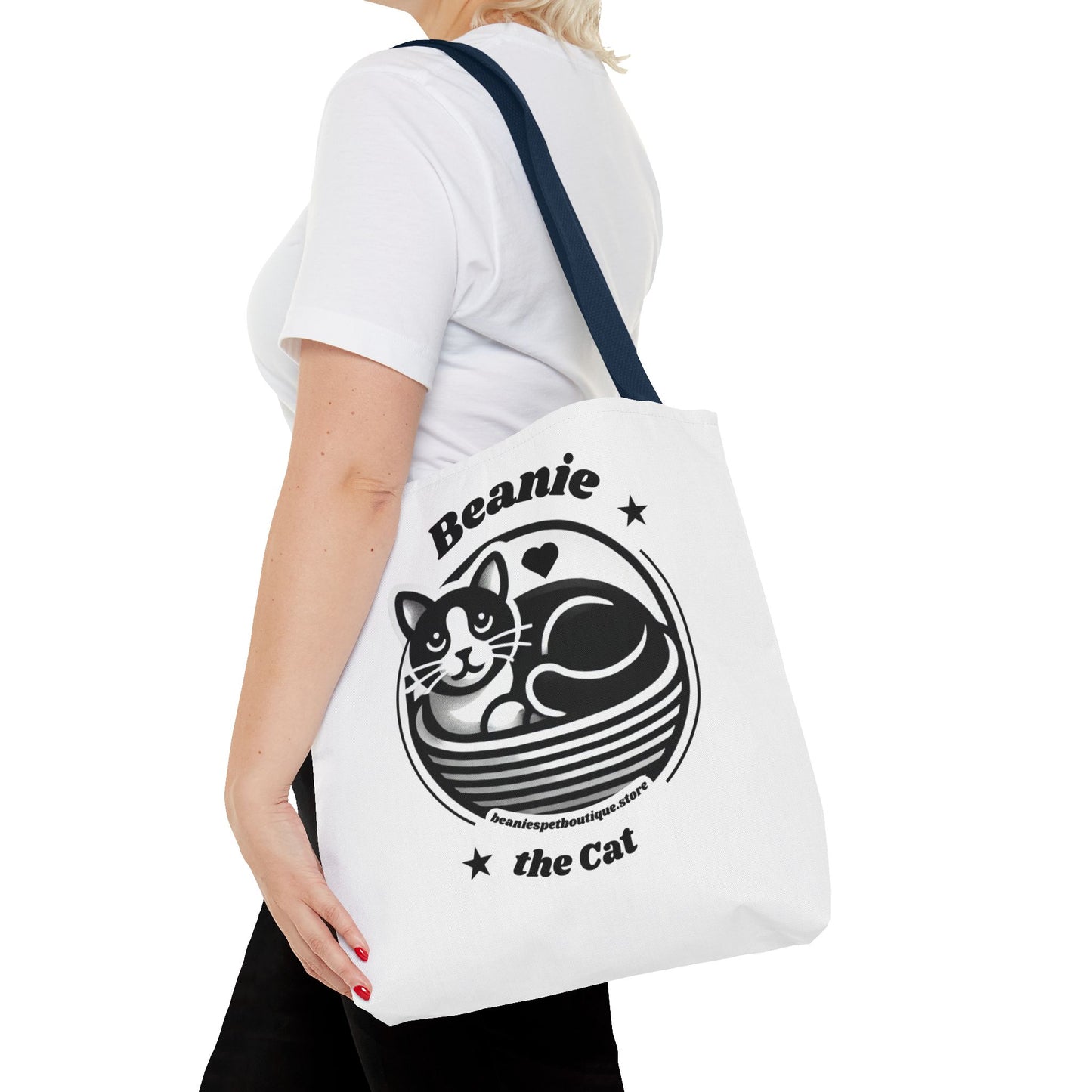 Beanie the Cat Tote Bag - Stylish & Fun Cat Lover's Accessory