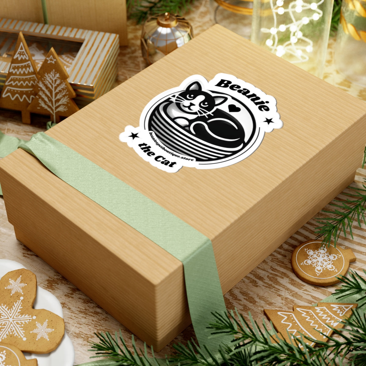 Stickers - Beanie the Cat Official Logo - Design for Cat Lovers