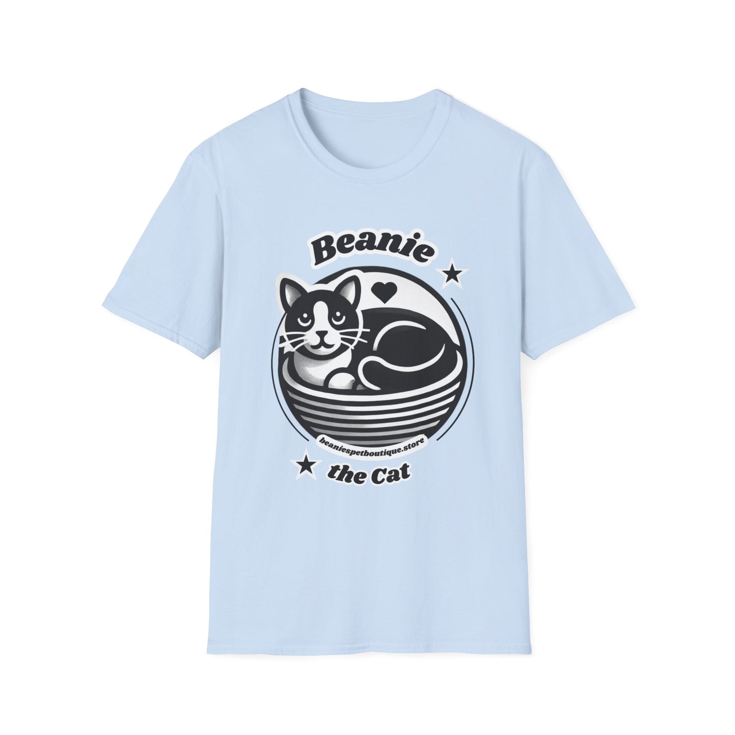 Beanie the Cat Official Logo - Unisex Softstyle T-Shirt