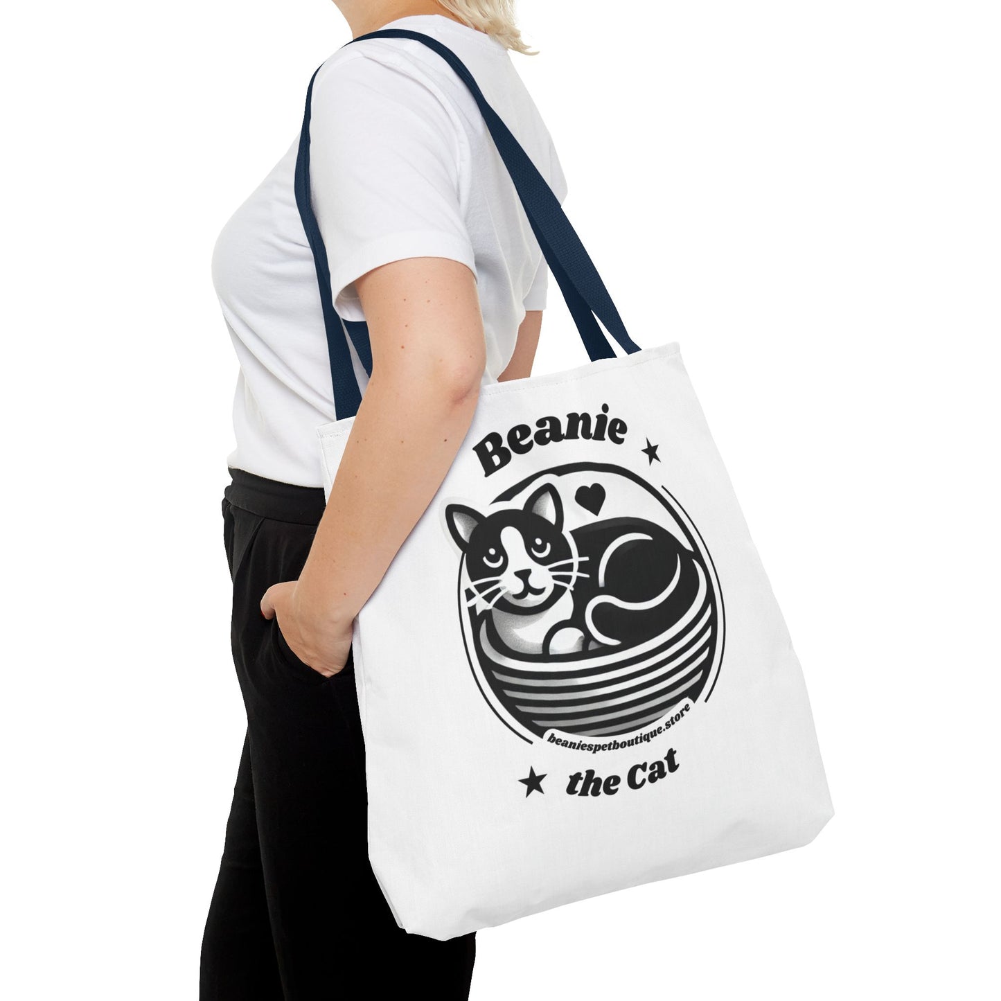 Beanie the Cat Tote Bag - Stylish & Fun Cat Lover's Accessory