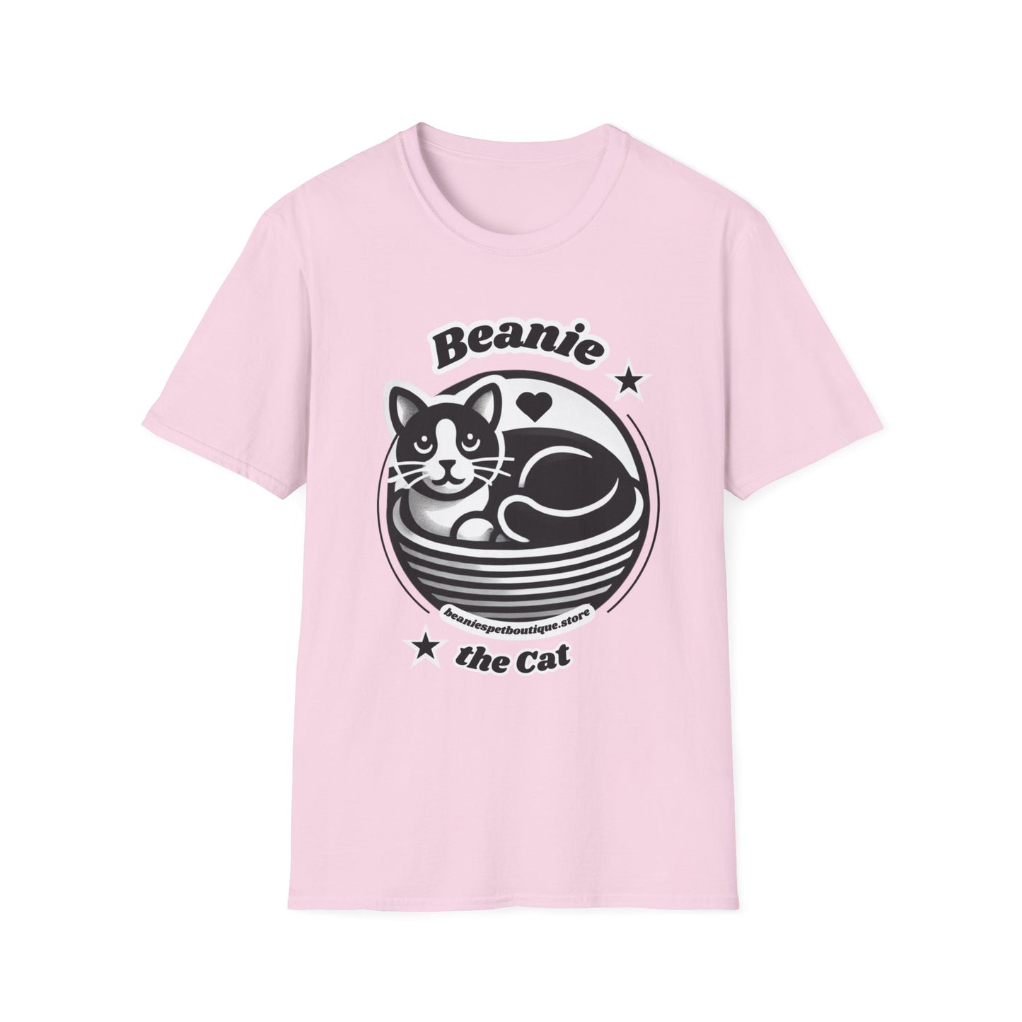 Beanie the Cat Official Logo - Unisex Softstyle T-Shirt