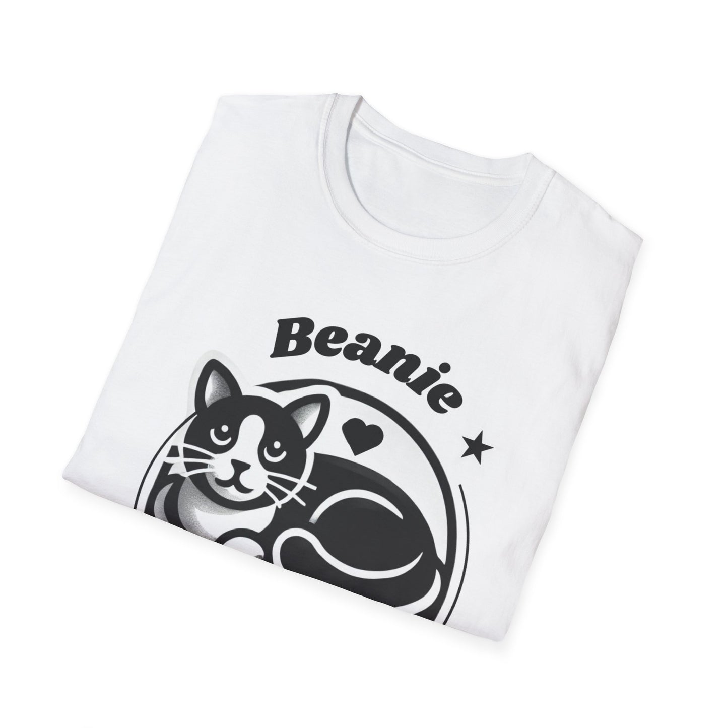 Beanie the Cat Official Logo - Unisex Softstyle T-Shirt