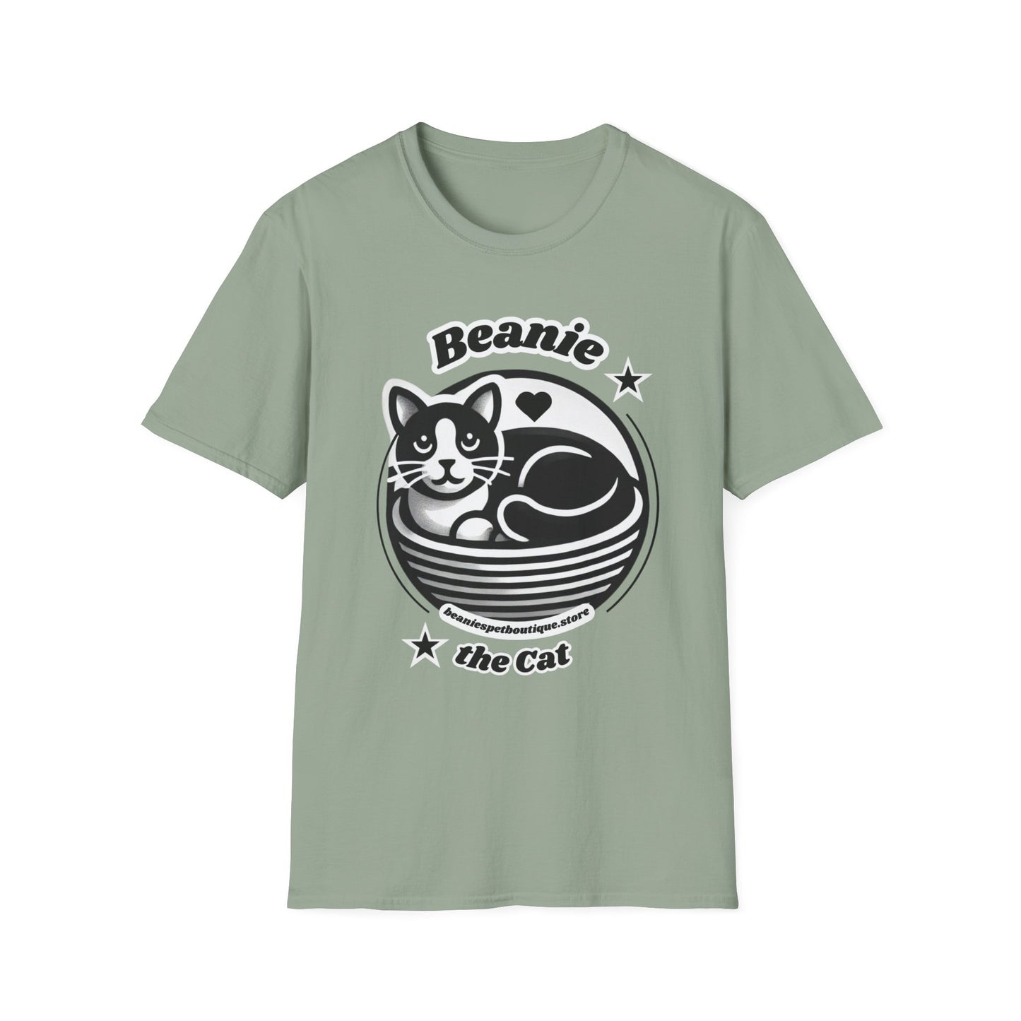 Beanie the Cat Official Logo - Unisex Softstyle T-Shirt