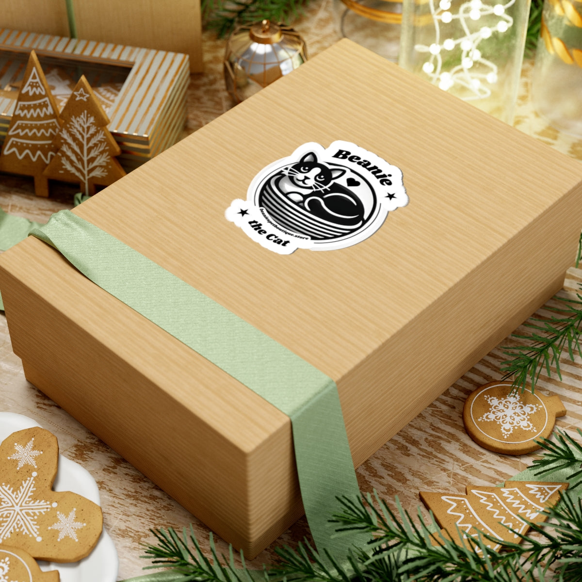 Stickers - Beanie the Cat Official Logo - Design for Cat Lovers