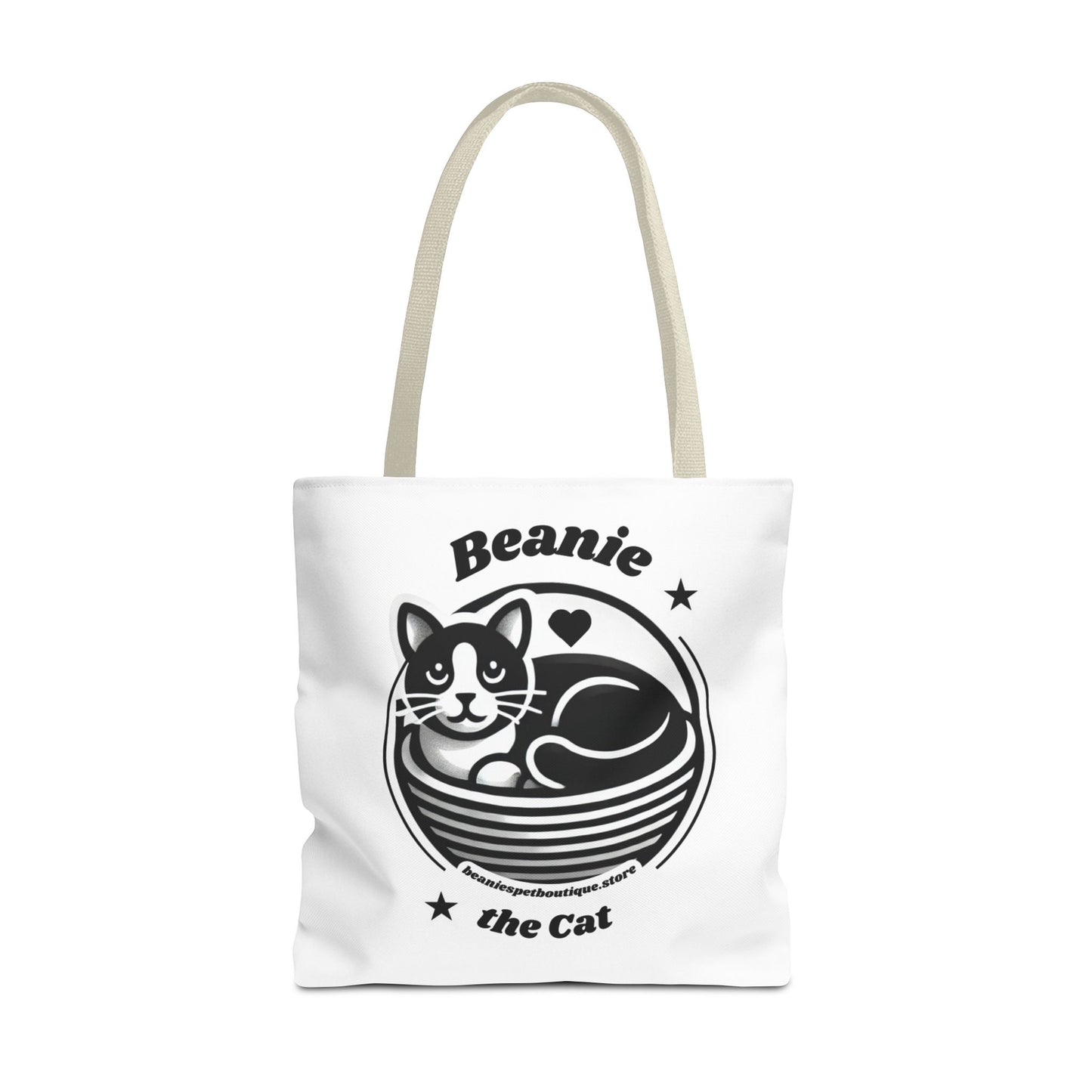 Beanie the Cat Tote Bag - Stylish & Fun Cat Lover's Accessory