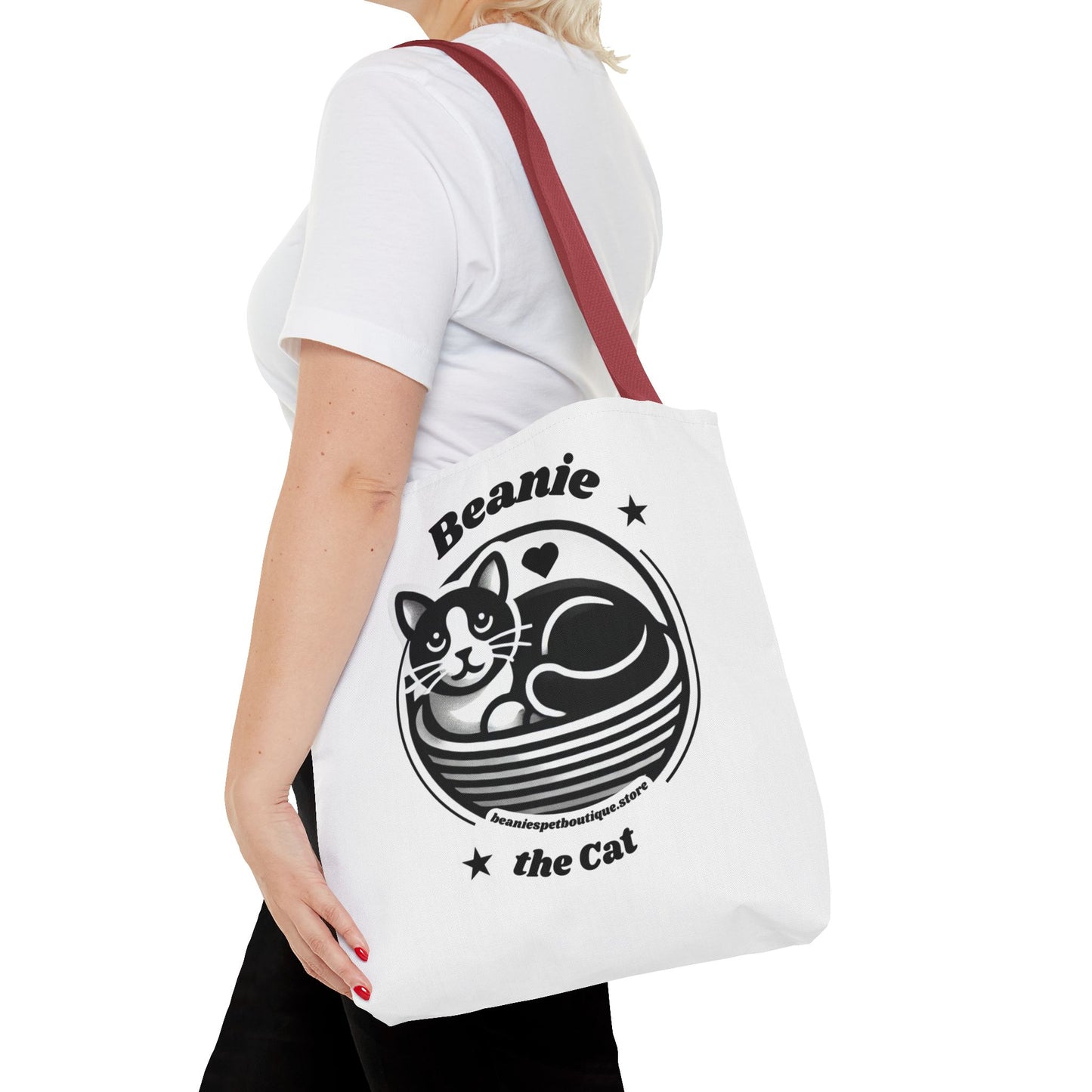 Beanie the Cat Tote Bag - Stylish & Fun Cat Lover's Accessory