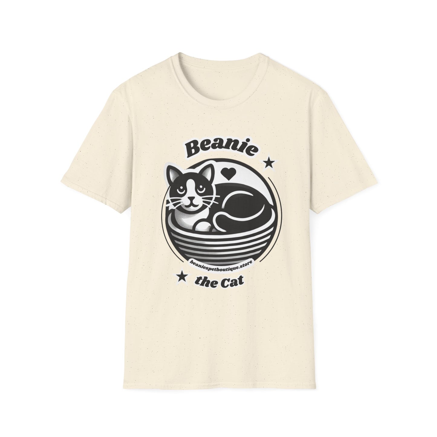 Beanie the Cat Official Logo - Unisex Softstyle T-Shirt
