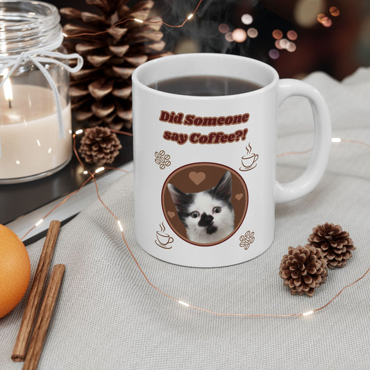 Ceramic Mug for Coffee Lovers – Beanie Loves Coffee - Perfect Gift for Cat Lovers & Coffee Enthusiasts