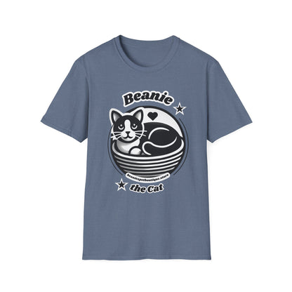 Beanie the Cat Official Logo - Unisex Softstyle T-Shirt