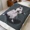 Velveteen Plush Blanket - Beanie the Cat Picture, Cozy Resting