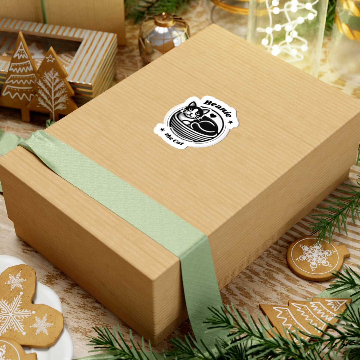Stickers - Beanie the Cat Official Logo - Design for Cat Lovers
