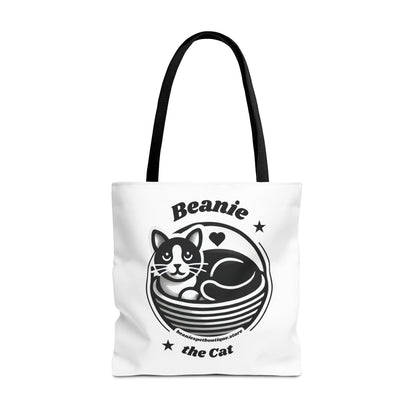 Beanie the Cat Tote Bag - Stylish & Fun Cat Lover's Accessory