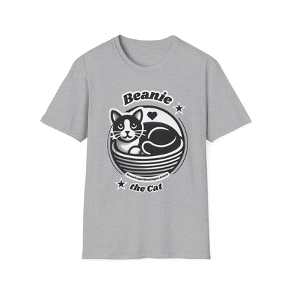 Beanie the Cat Official Logo - Unisex Softstyle T-Shirt