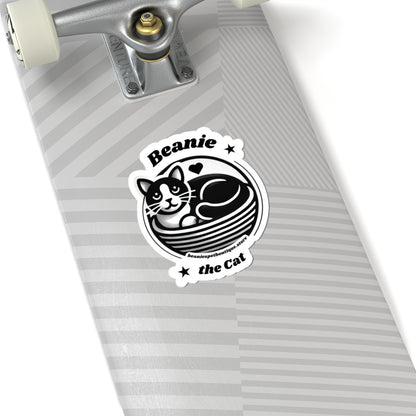 Stickers - Beanie the Cat Official Logo - Design for Cat Lovers