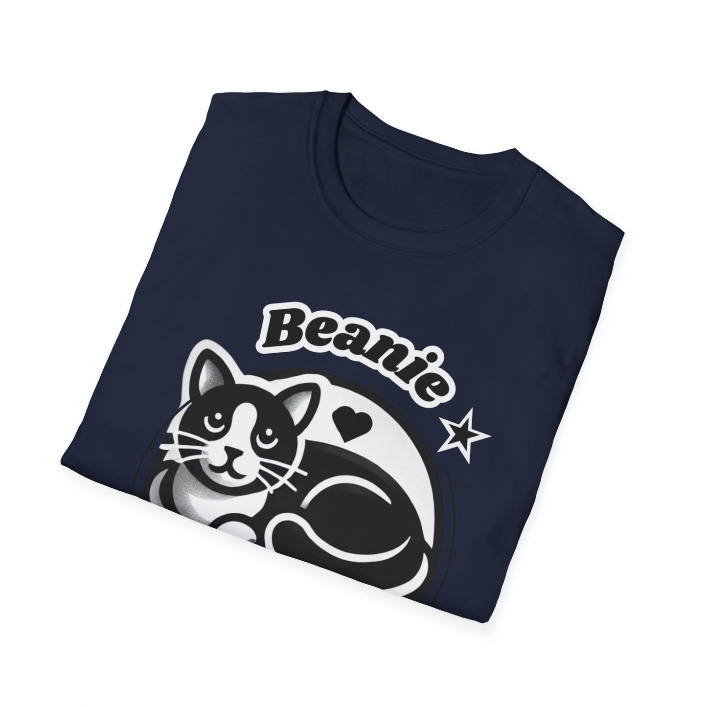 Beanie the Cat Official Logo - Unisex Softstyle T-Shirt