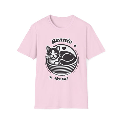 Beanie the Cat Official Logo - Unisex Softstyle T-Shirt