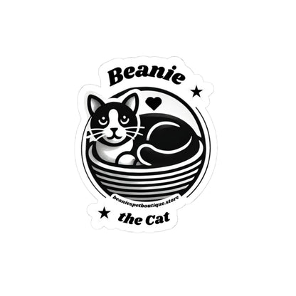 Stickers - Beanie the Cat Official Logo - Design for Cat Lovers