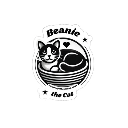 Stickers - Beanie the Cat Official Logo - Design for Cat Lovers