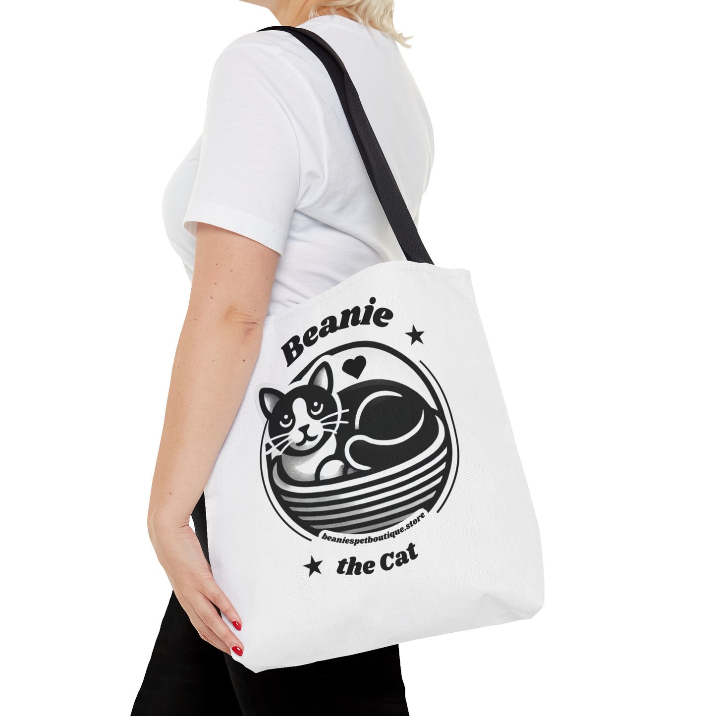 Beanie the Cat Tote Bag - Stylish & Fun Cat Lover's Accessory