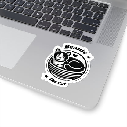 Stickers - Beanie the Cat Official Logo - Design for Cat Lovers